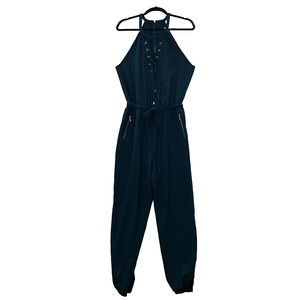 Marilyn Monroe Size Extra Large Women’s Jumpsuit Halter Lace Up Belted Pockets